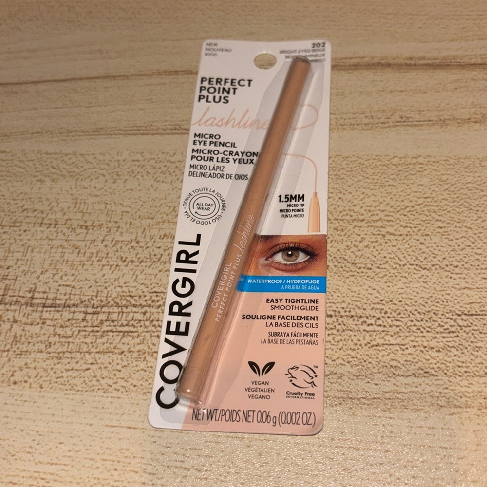 🆕 NWT CoverGirl Perfect Point Plus MicroEye Pencil, Bright Eye Beige, WATERPROOF
